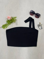 Asymmetrical Solid Crop Top Sexy Slim Summer Sleeveless Top
