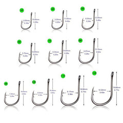 100pcs Fish Hooks Strong and Versatile for Saltwater and Freshwater Fishing