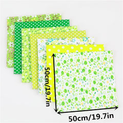 7pcs Large Cloth DIY Cotton Patchwork Doll Decorative Strips