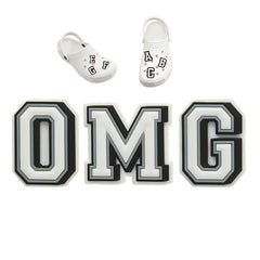 26pc Letters Style Shoe Charms For Clogs Wristband Bracelet Party
