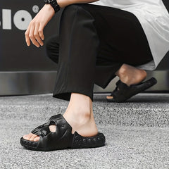 Men's Skull Beach Shoes Non Slip Platform Slides