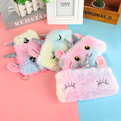 Unicorn Plush Coin Purse Large Capacity Stationery Bag