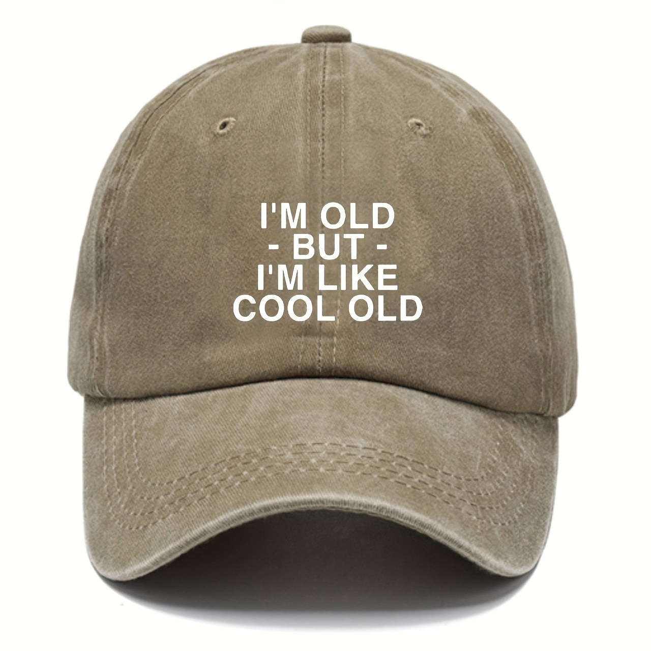 Funny Letter Print Distressed Baseball Cap