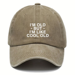 Funny Letter Print Distressed Baseball Cap