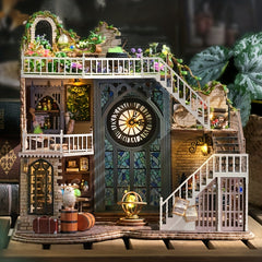 DIY Dollhouse Kit with Furniture Wooden Crafts Girls Men