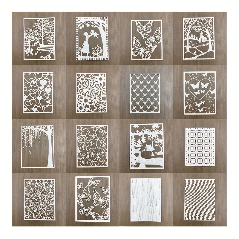Embossing Folder Metal Cutting Die DIY Scrapbooking Gift Card Flower Butterfly