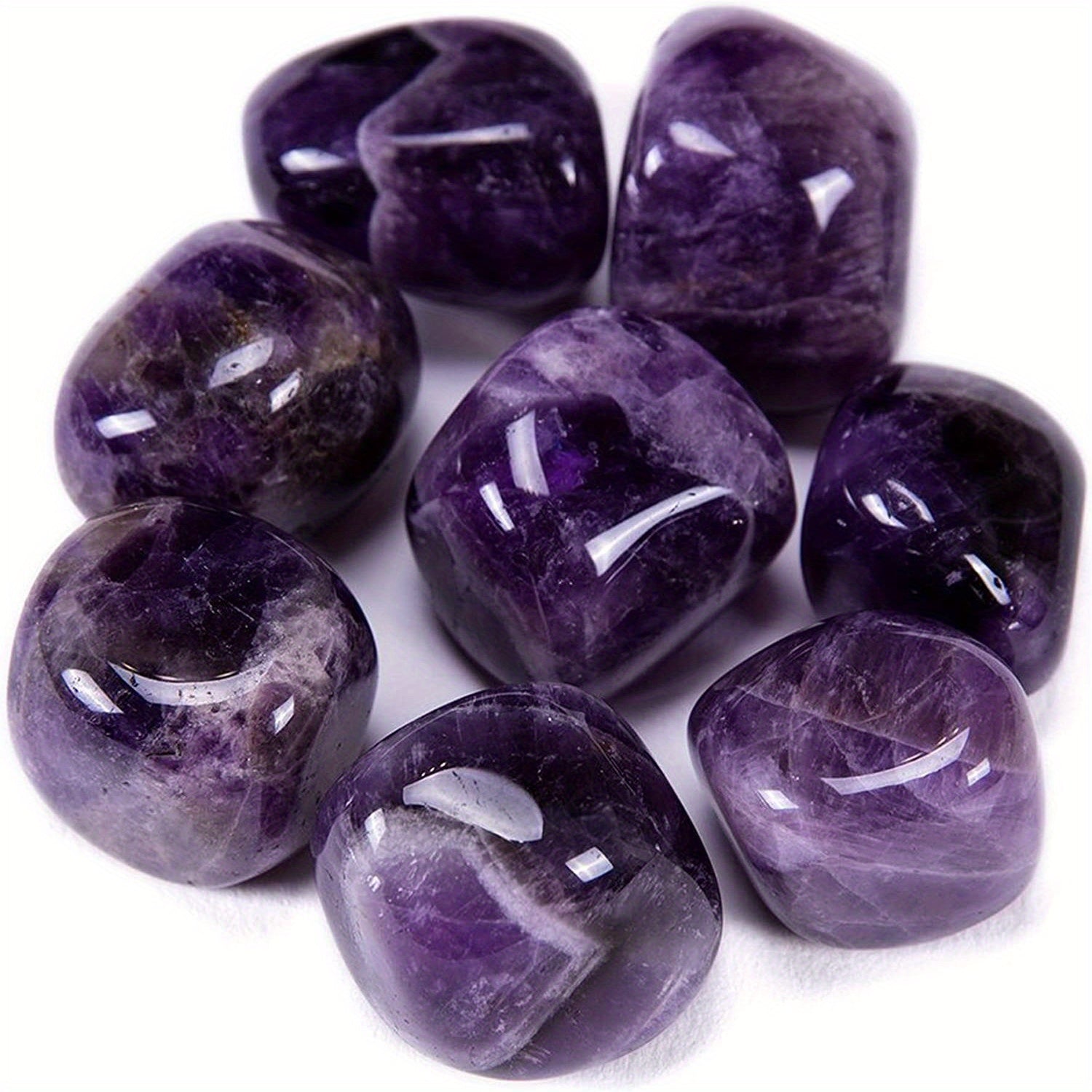 3Pcs Rose Quartz Tumbled Stones for Wicca Reiki Healing