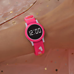 Pink Digital LED Watch for Kids
