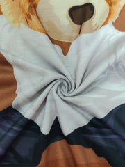 Bear Pattern Print Men's Short Sleeve T-shirt Graphic Tee Men's Summer Clothes