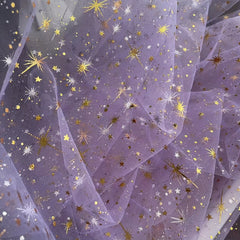 Star Mesh Tulle Fabric Wedding Dress Sewing DIY Clothing Accessories