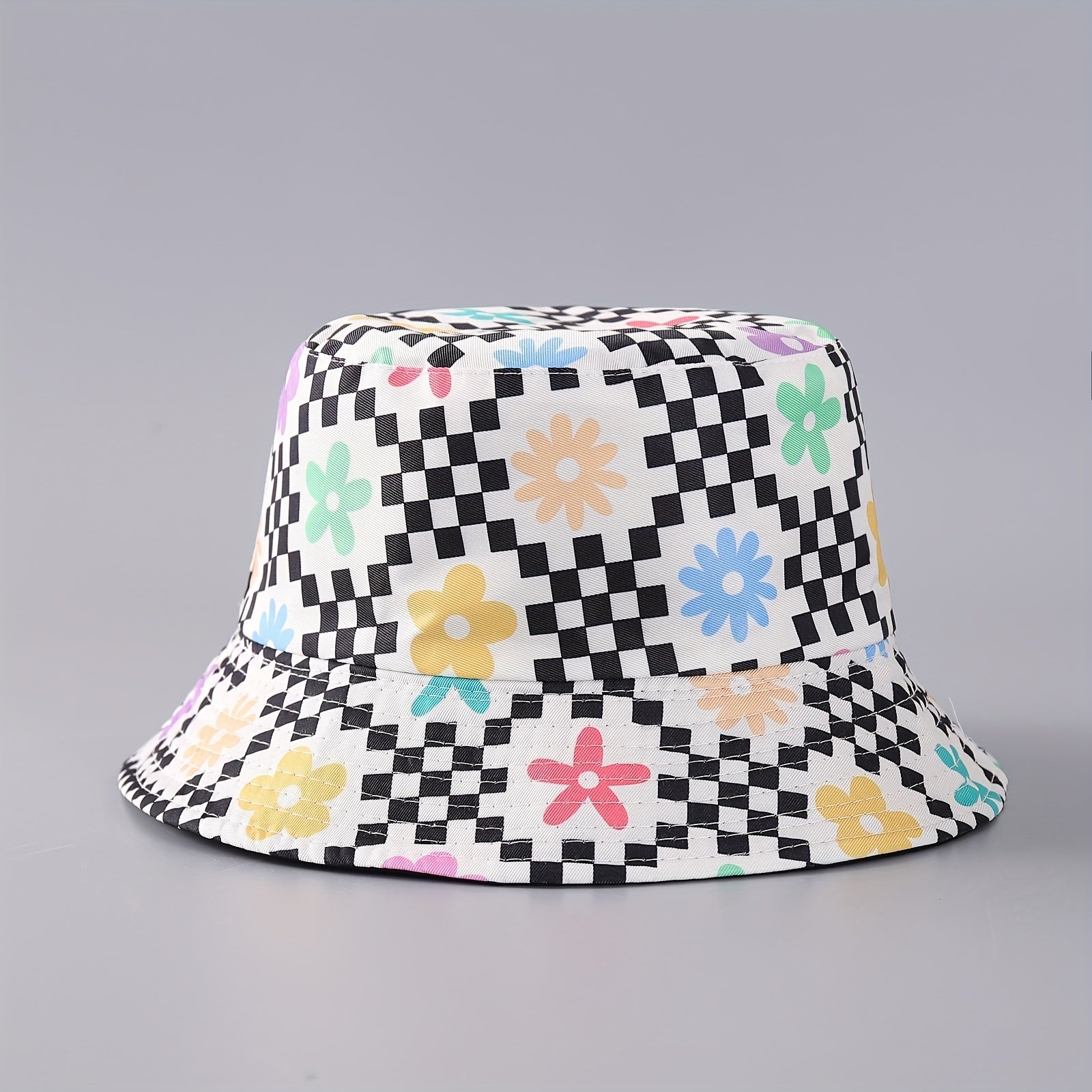Floral Bucket Hat Reversible Basin Hat Lightweight Sunscreen Cap