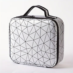 Adjustable Compartments Travel Makeup Train Case for Women