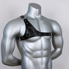 Men's Punk Body Chest Harness Suspenders PU Leather Adjustable Strap