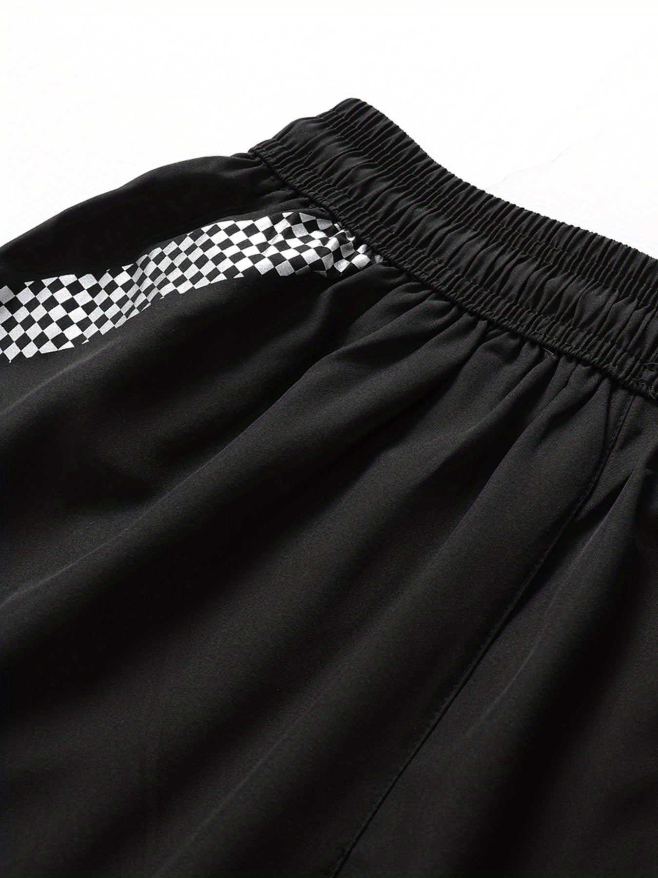 Men's Quick Dry Active Shorts Zipper Pockets Drawstring Waist