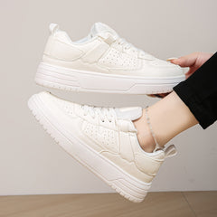 Women's Faux Leather Skate Shoes Lightweight & Versatile Sneakers