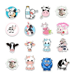 50pcs Cow Doodle Stickers for Luggage Helmet Laptop Skateboard DIY Waterproof