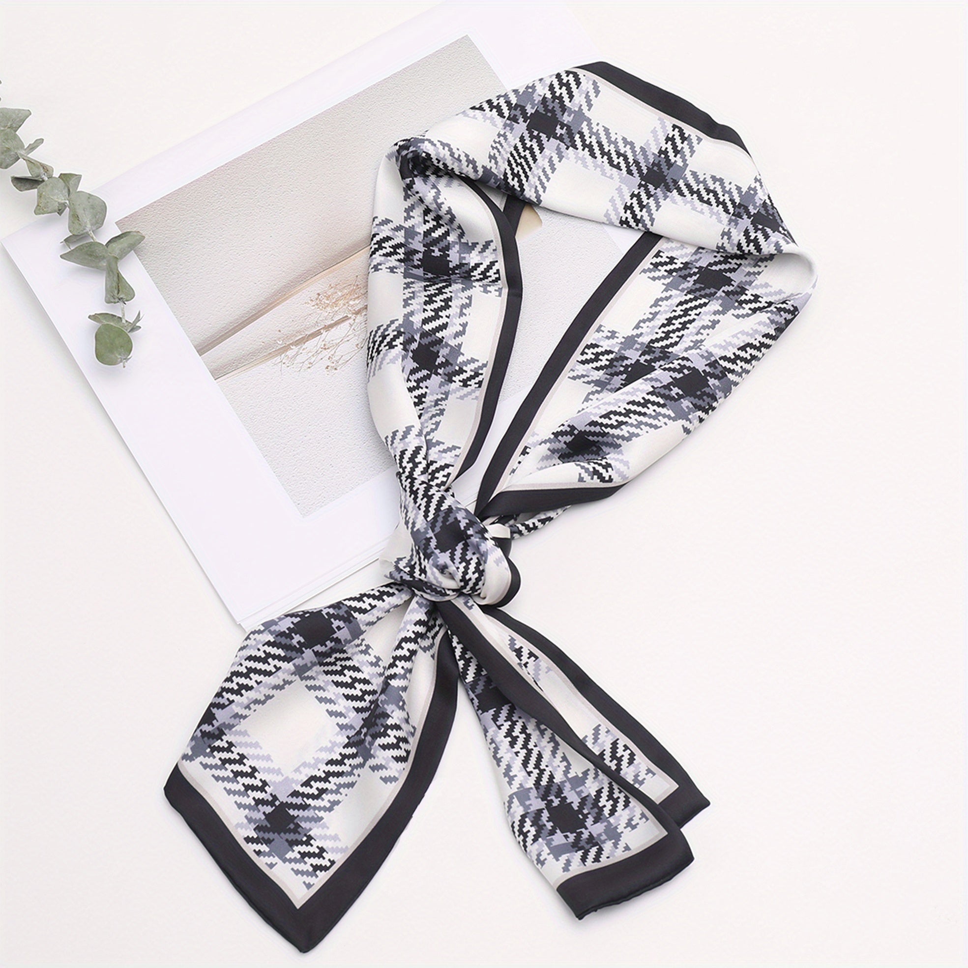 Small Tie Scarf & Weekend Casual Look