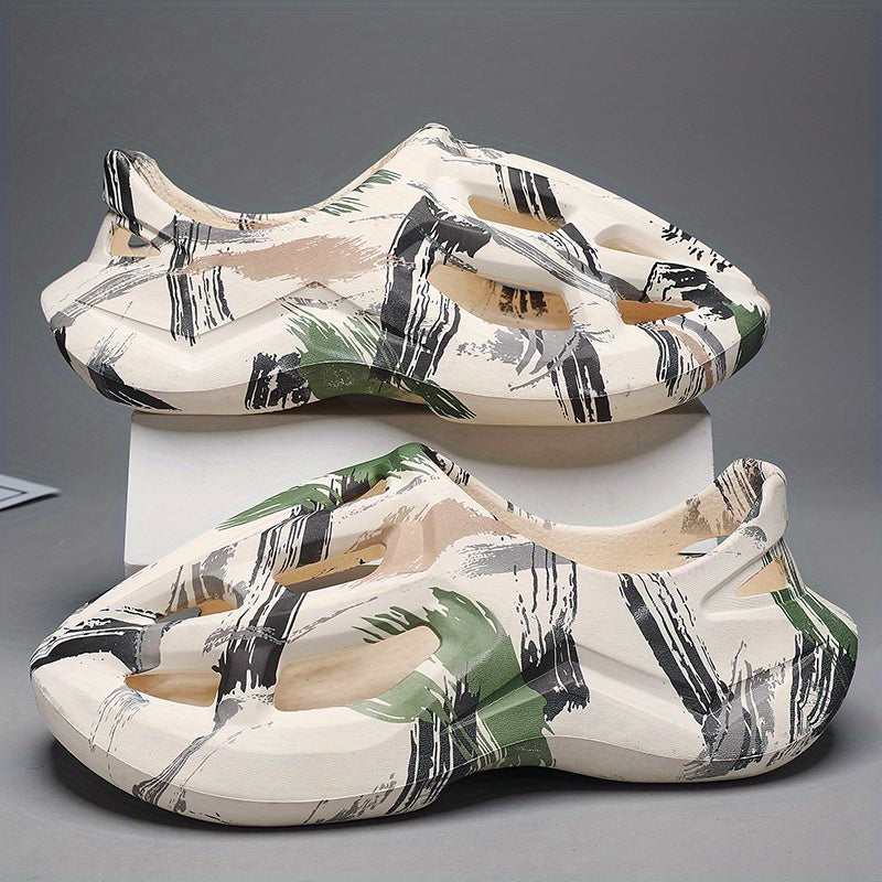 Men's Chunky Sandals Casual Non Slip Shoes Closed Toe Shoes For Outdoor
