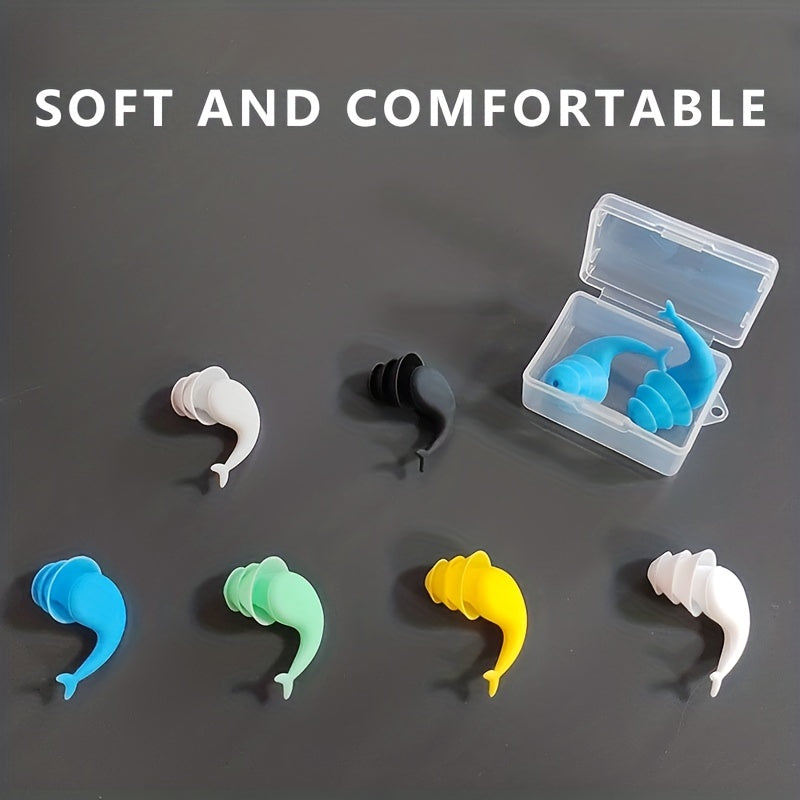 Waterproof Silicone Non Slip Earplugs for Swimming