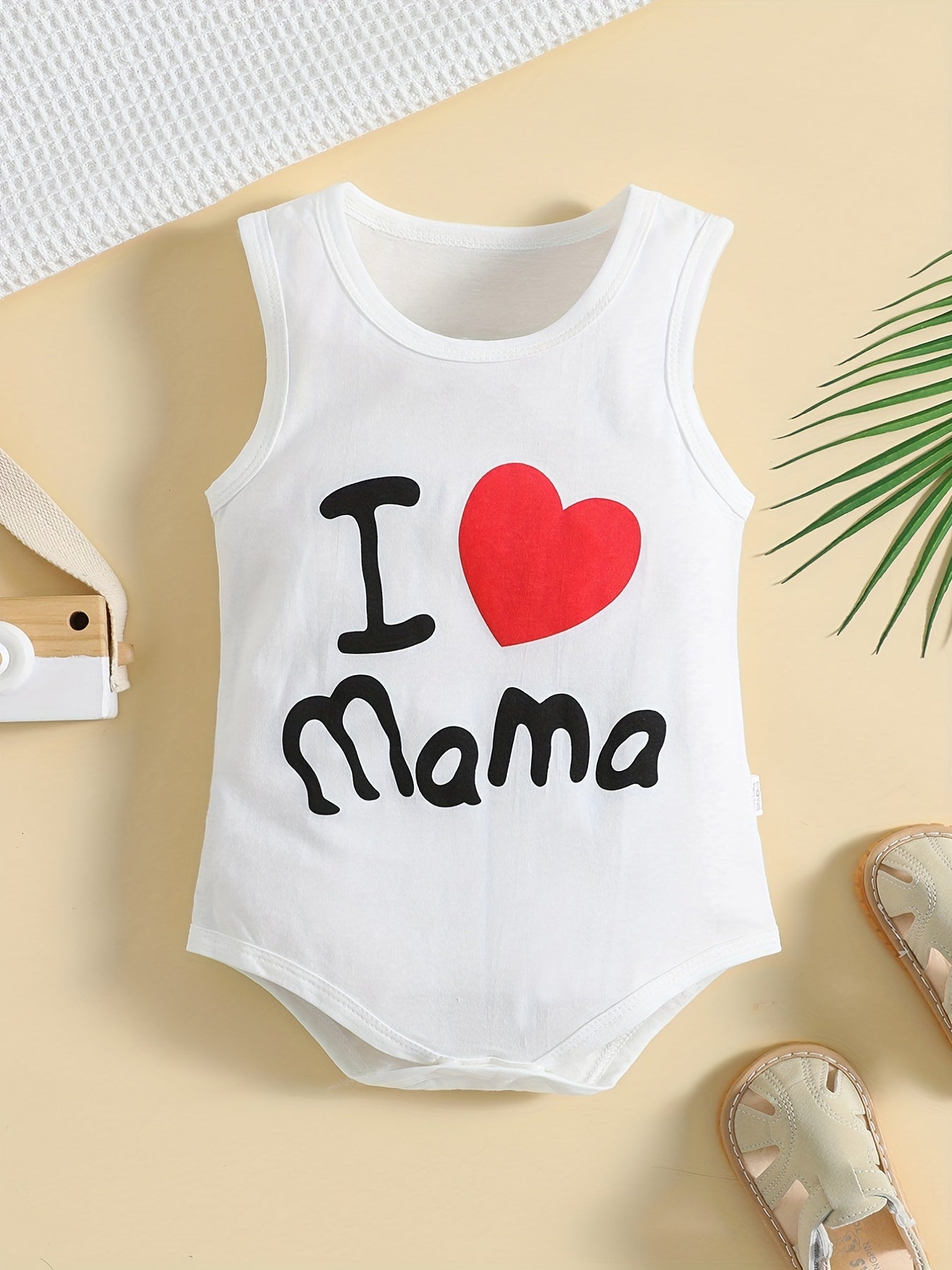 Newborn Cotton Baby Jumpsuit Sleeveless