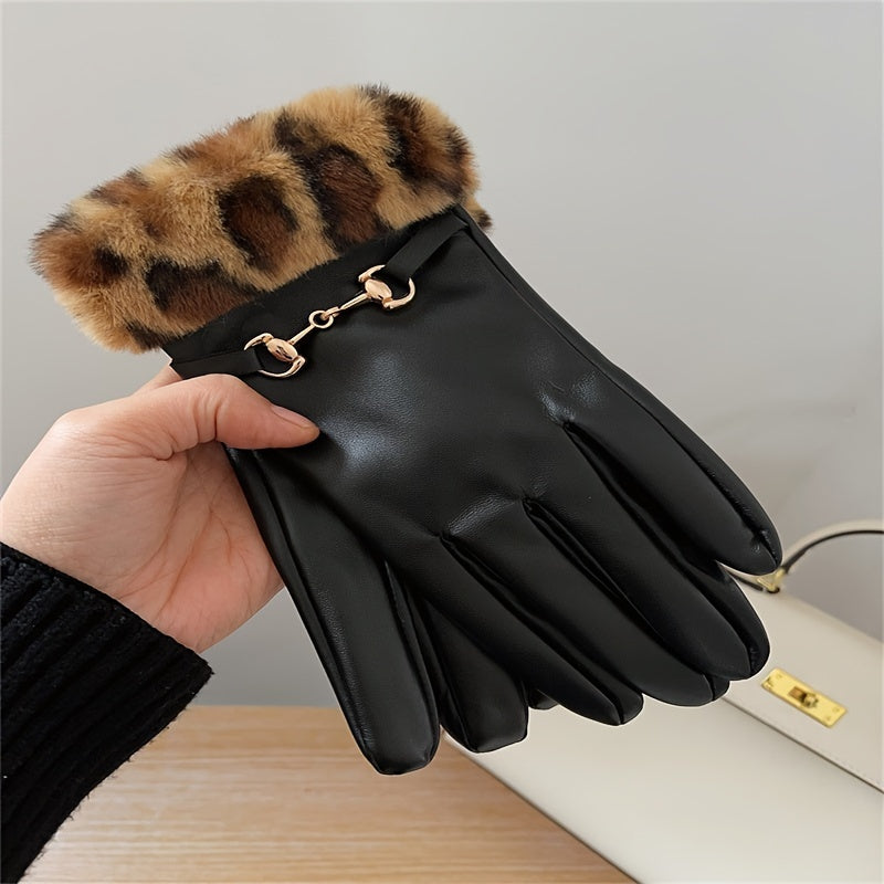 Windproof Cycling Gloves Touch Screen Warm Thickened Gloves