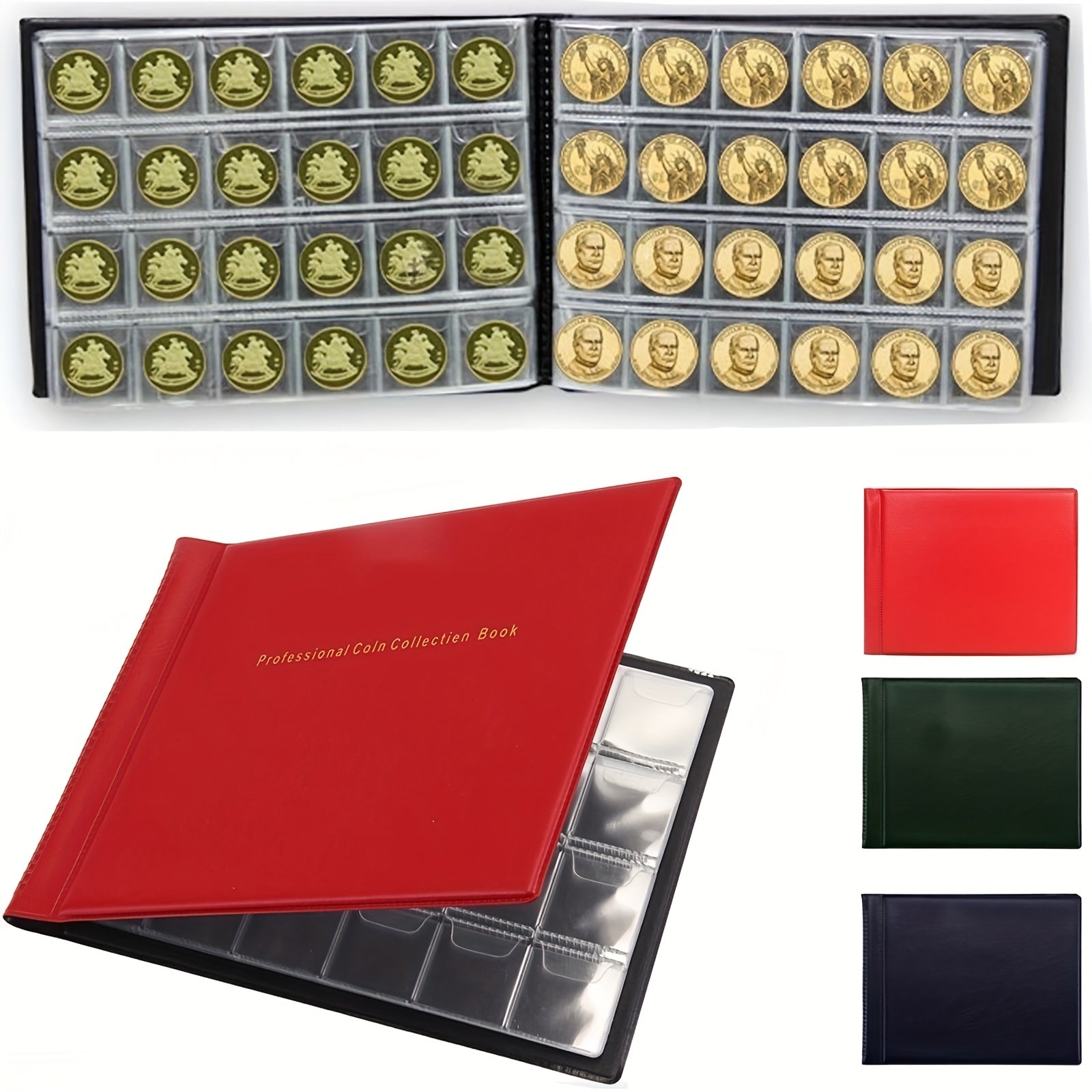 240 Pockets Coin Collection Holder Book