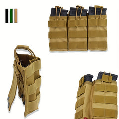 1000D Nylon Triple Cartridge Bag Single Double Magazine Pouch