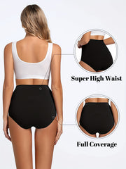 Women's Plus Seamless High Rise Comfort Briefs 4pcs Set