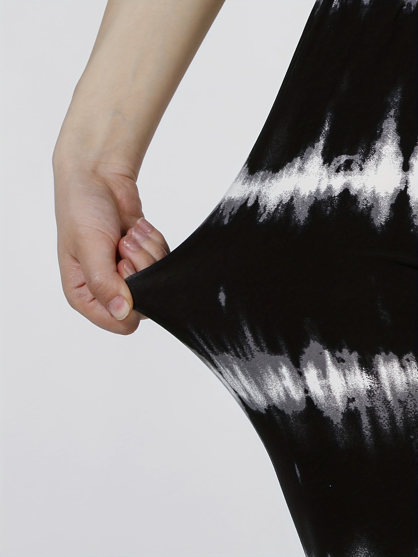 Tie Dye Striped Skinny Leggings Women's Clothing