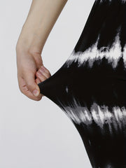 Tie Dye Striped Skinny Leggings Women's Clothing