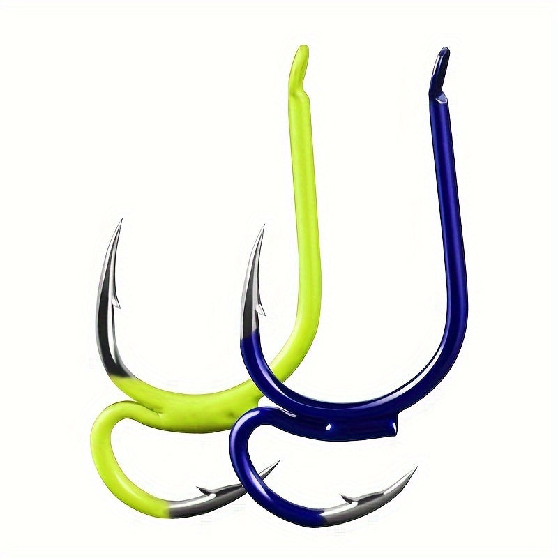 10pcs Double Hook Barbed Fishing Hooks