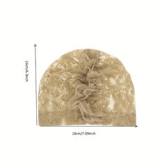 Breathable Lace High Elastic Cap Hair Accessories for Baby Girls and Boys