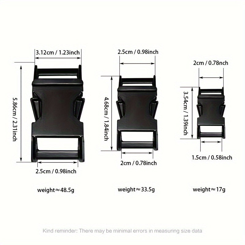 2pcs Zinc Alloy Insert Buckle Metal Snap Buckle for Backpack