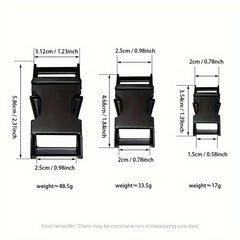 2pcs Zinc Alloy Insert Buckle Metal Snap Buckle for Backpack