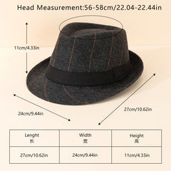 Unisex Sunshade Wide Brim Fedora Hat for Party