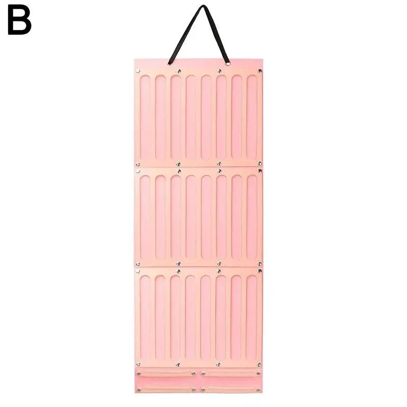 Pink Ribbon Bow Headband Organizer Hanging Strap
