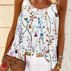 Floral Print Plus Size Cami Top