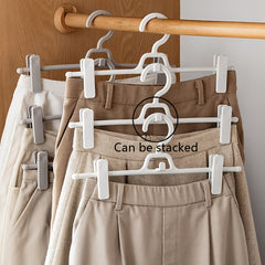 5pcs Plastic Trouser Clip Skirt Clip Telescopic Trouser Hanger