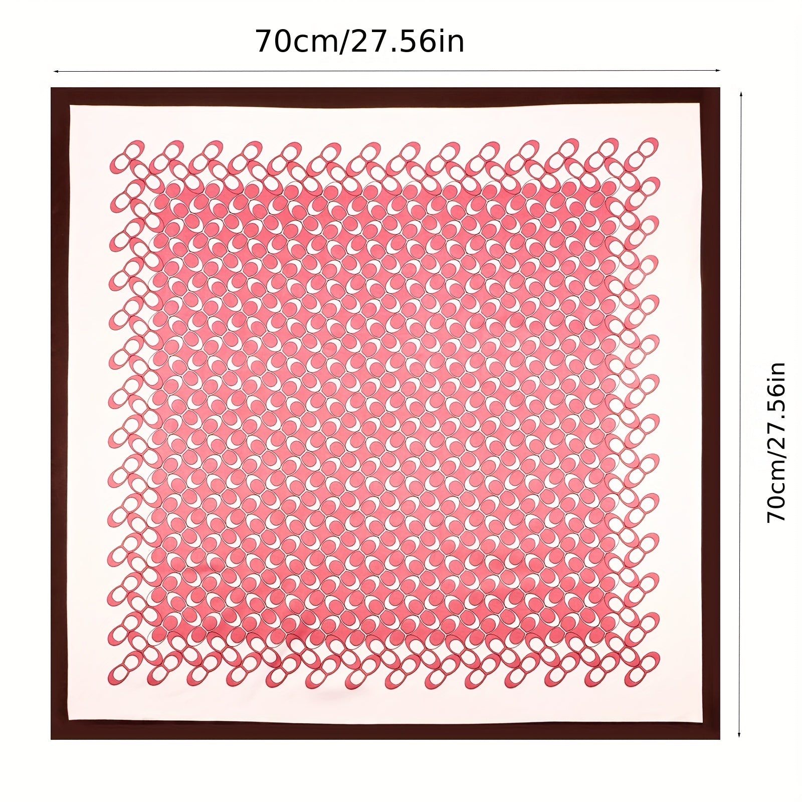 70cm Luxury Silk Scarf Print Satin Scarf Head Neck Scarf Hair Wrap