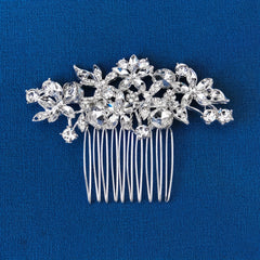 Pearl Wedding Hair Comb Bridesmaid Jewelry Floral Hair Accessory