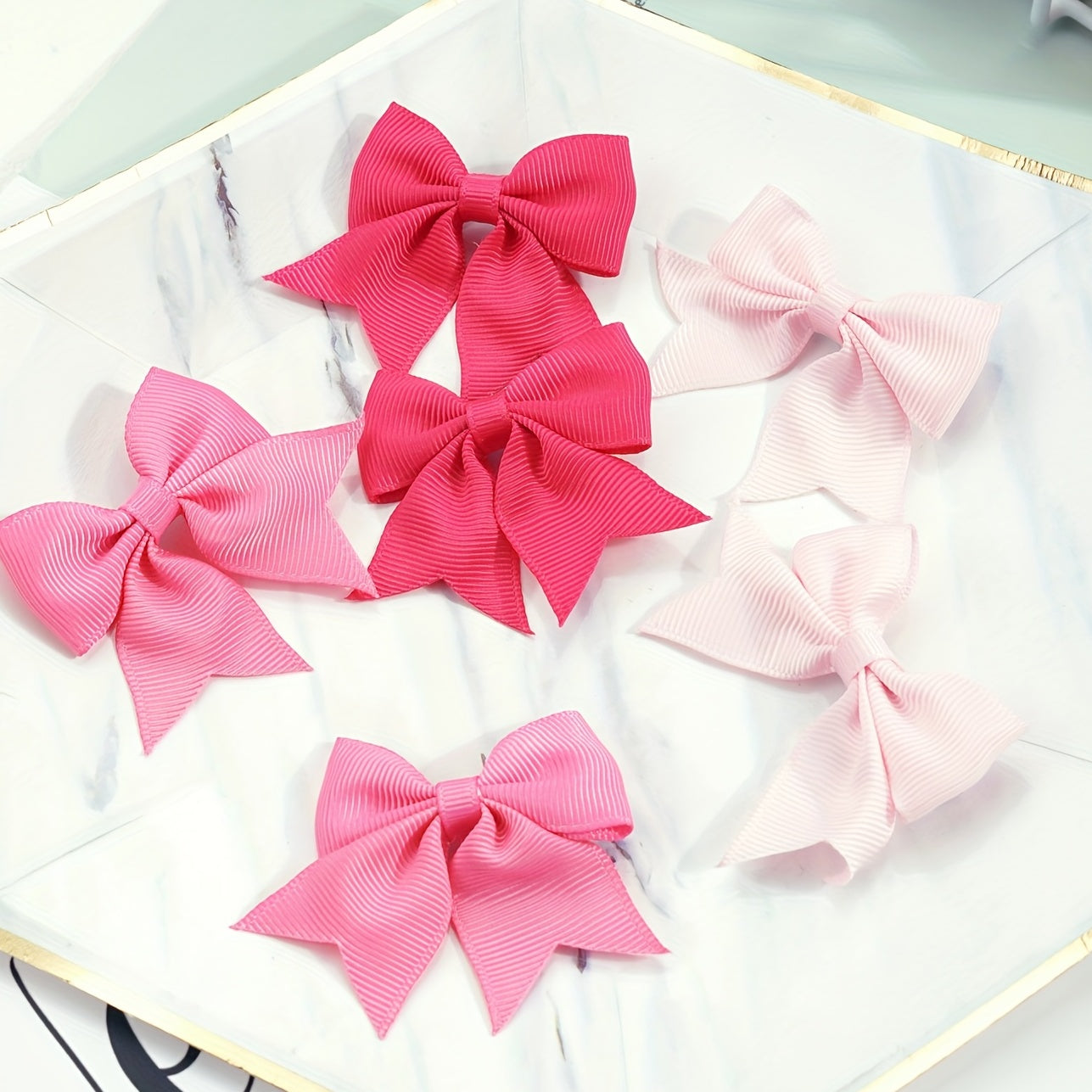 40pcs Kids Bow Leather Hairbands Hair Rings 5.08 cm Bow Leather Bands