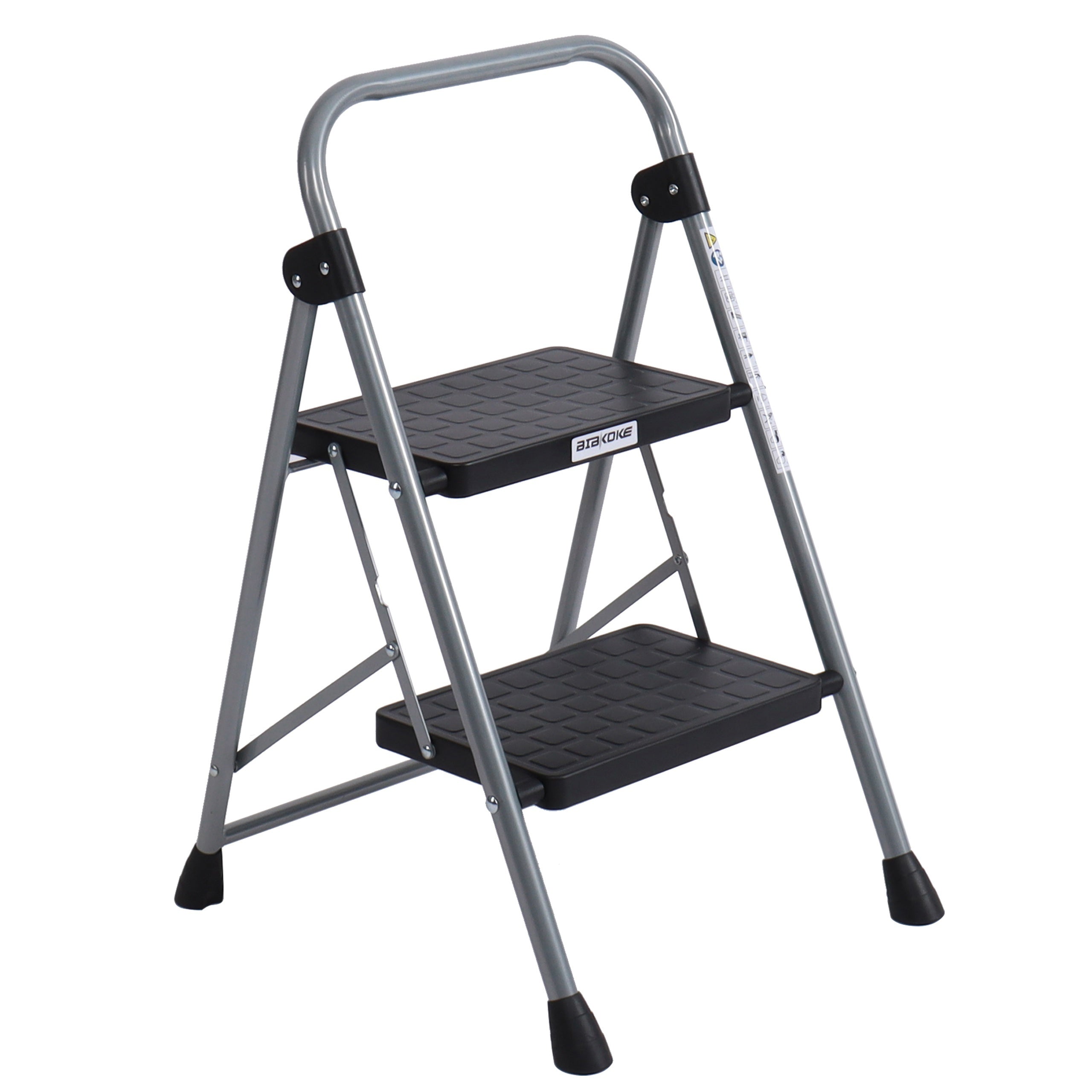 2 Step Folding Step Stool Non Slip Rubber Lightweight Sturdy Durable Step Ladder