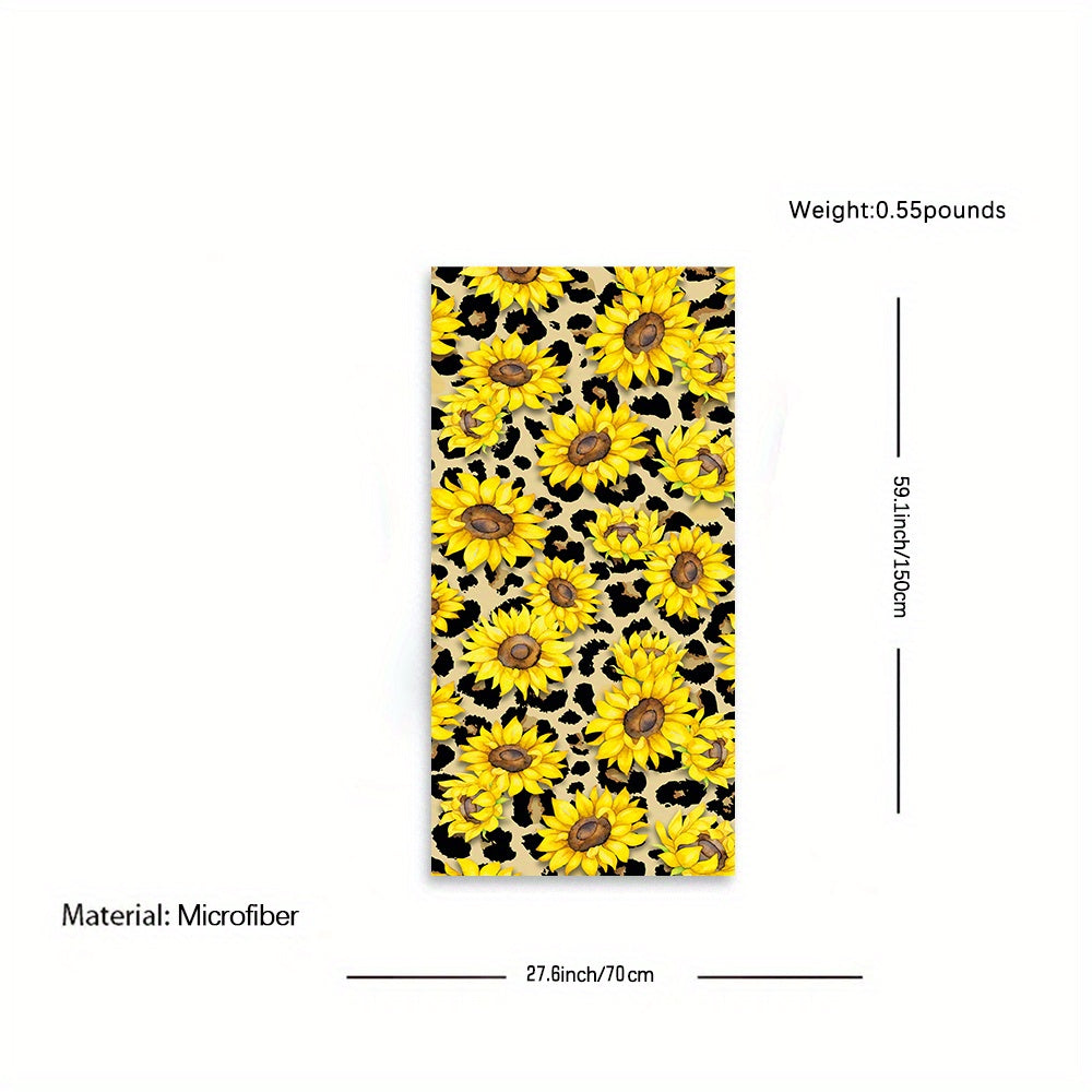 Leopard Print Beach Towel for Pool Party Holiday - Large Women's