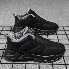 Men's Fleece Walking Shoes, Warm & Non-Slip