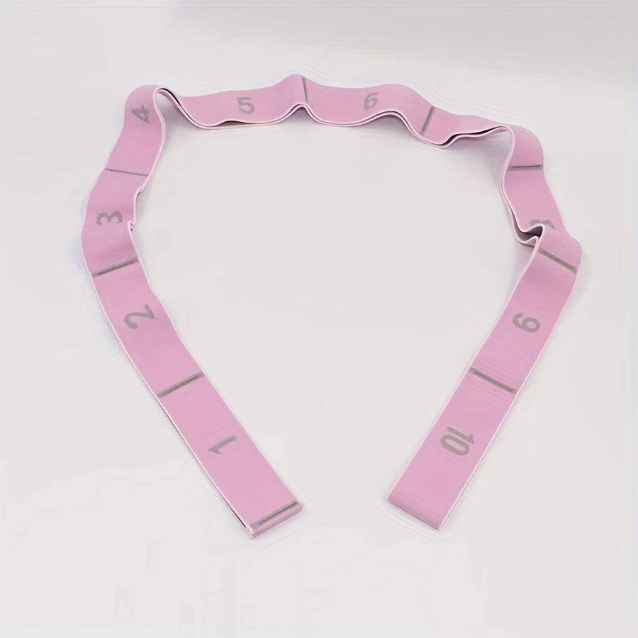 Yoga Elastic Resistance Band with 10 Independent Rings