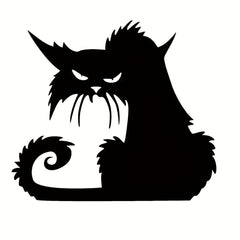 Halloween Cat Window Wall Sticker for Home Decoration