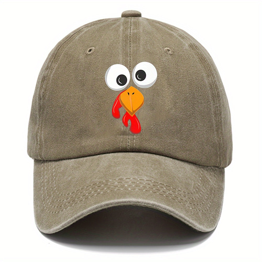 Bird Print Baseball Cap Sun Protection Hat