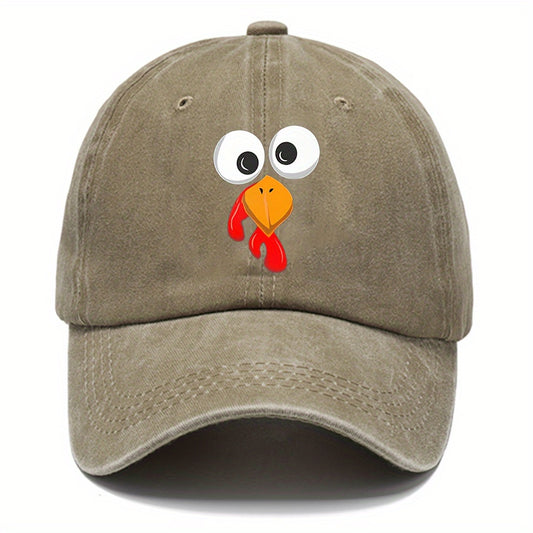 Bird Print Baseball Cap Sun Protection Hat