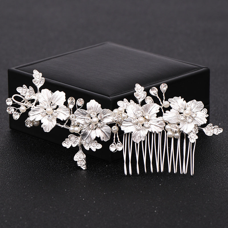 Silvery Wedding Hair Comb Bridal Hair Pins Bridal Headpiece Bridal Hairpiece