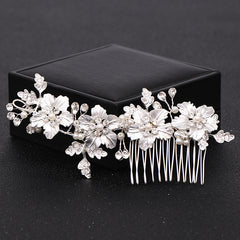 Silvery Wedding Hair Comb Bridal Hair Pins Bridal Headpiece Bridal Hairpiece